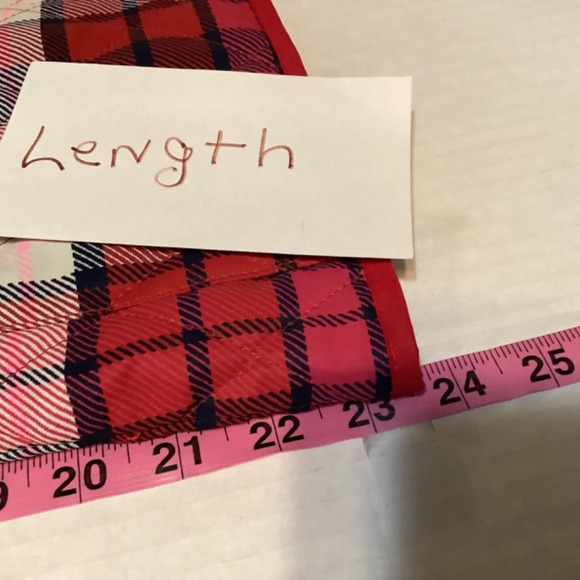 Appleseeds SZ MP Vest quilted plaid pink sporty preppy athletic vibrant … - Picture 9 of 9